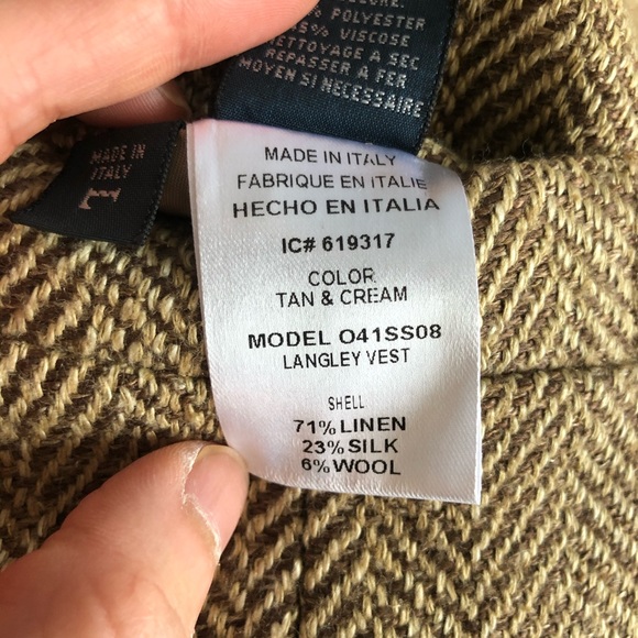 Polo RL - Herringbone Langley Vest (Made in Italy)